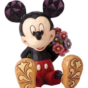 Topolino con mazzo di fiori- Disney Traditions - Enesco - Jim Shore