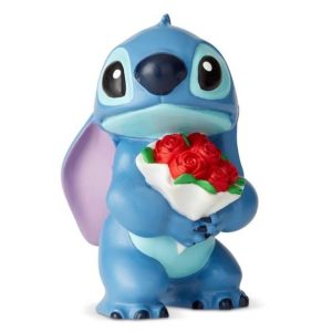 Piccolo Stitch con mazzo di rose - DISNEY TRADITIONS - ENESCO - JIM SHORE